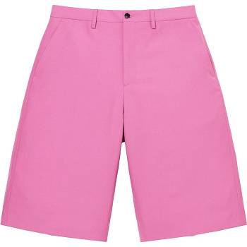 Pink Supreme Wool Trouser Shorts | Supreme 276RW